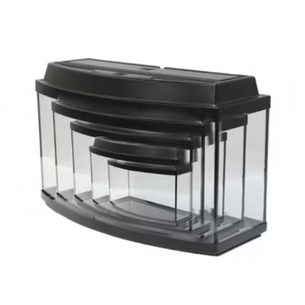 5Li Bombeli Set Siyah Akvaryum