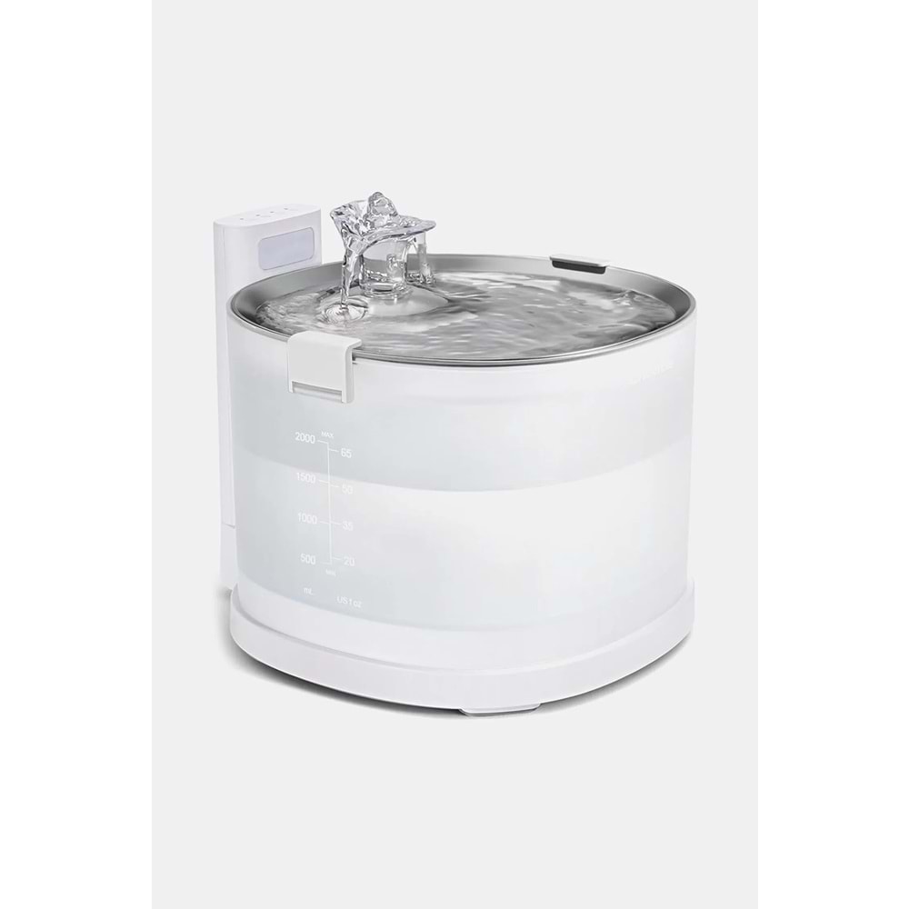 CHEERBLE E1 Çelik Hazneli Şarjlı Otomatik Kedi Su Pınarı