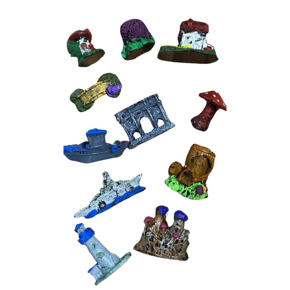 Akvaryum Küçük Dekor KOLİ