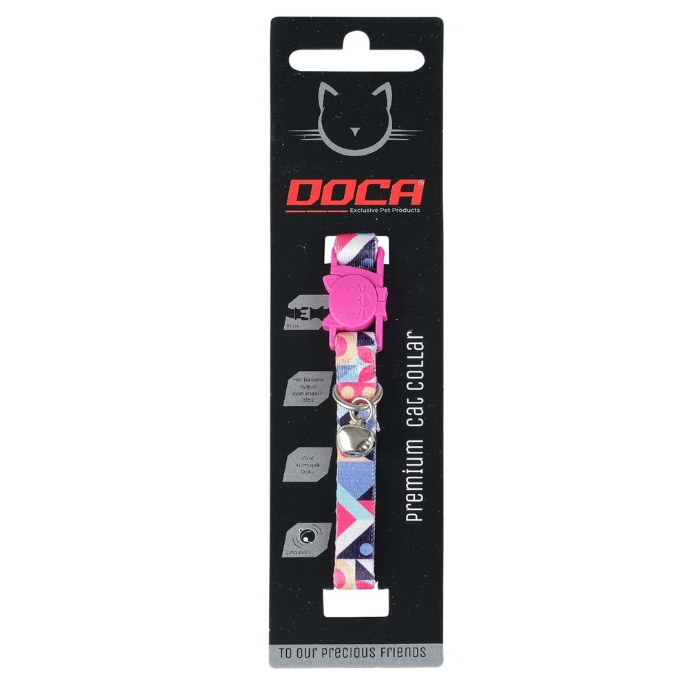 Doca Premıum Kedi Boyun Tasma Geometrik