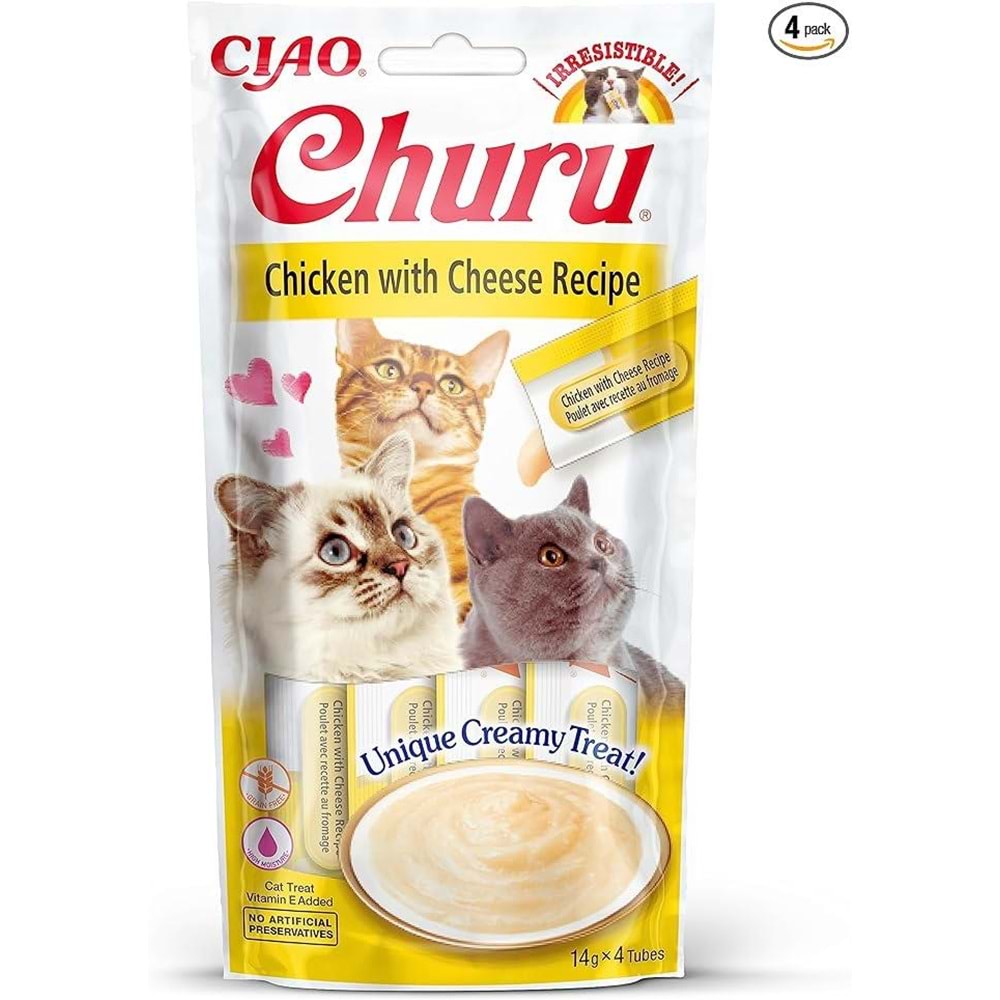 CIAO Tavuklu ve Peynirli Kedi Ödül Kreması