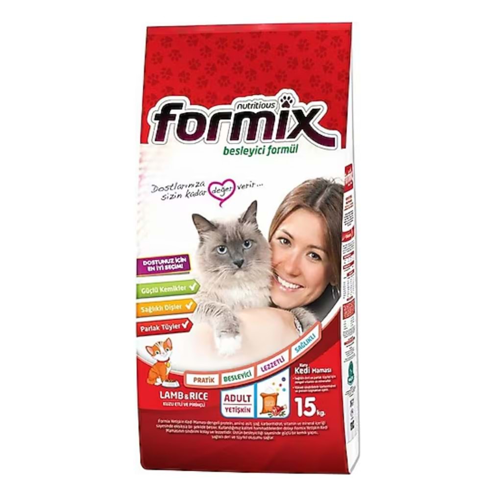 Formix Kuzu Etli Kedi Mama 15KG