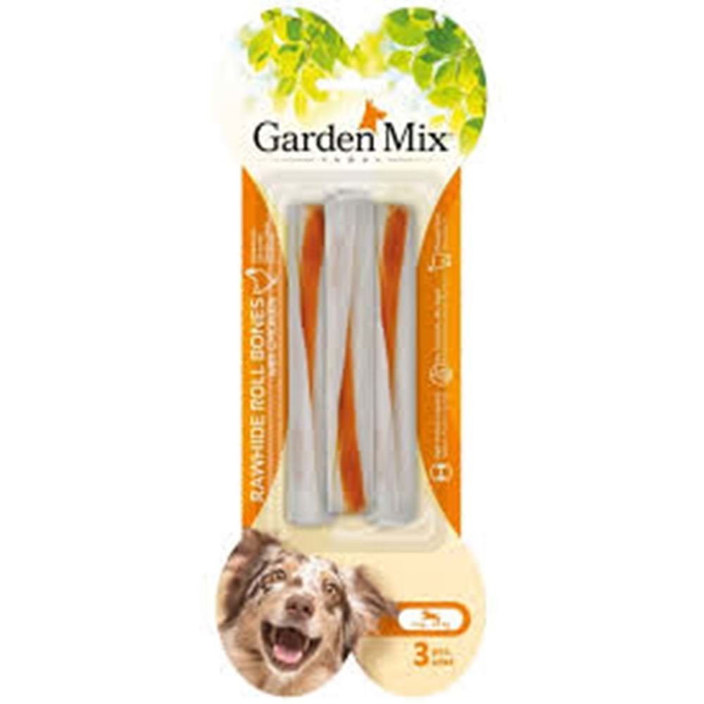 GARDENMİX TAVUKLU ÇUBUK KEMİK 3LÜ 15CM