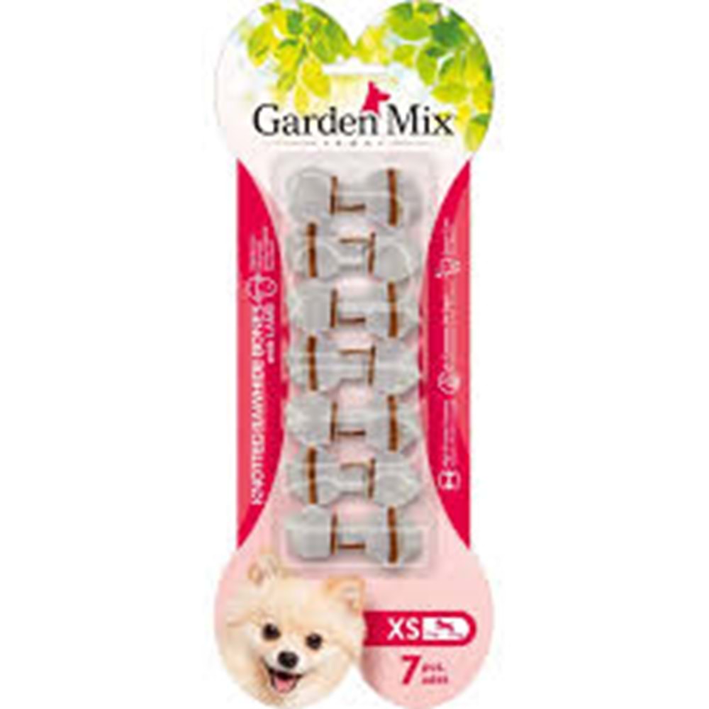 GARDENMİX KUZULU DÜĞÜMLÜ KEMİK 7Lİ XS 6,3CM