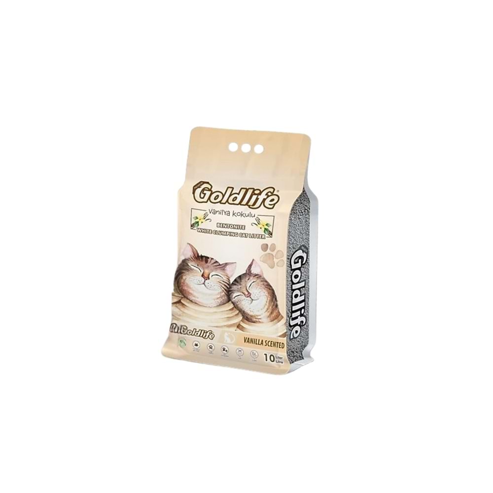Goldlife Vanilyalı Kedi Kumu 10lt