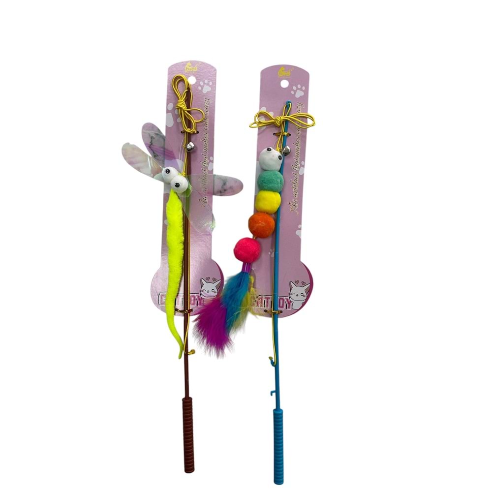 Tırtıl Ve Solucan Kedi Oyuncağı