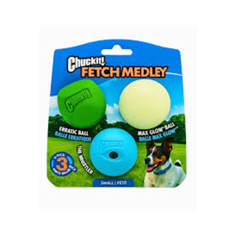 CHUCKİT FETCH MEDLEY GEN2 3lü Köpek Topu Küçük