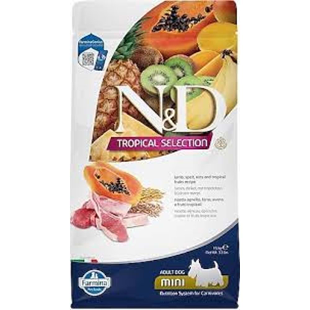 N&D DOG TROPICAL SELECTION Lamb Adult Mını 1.5kg