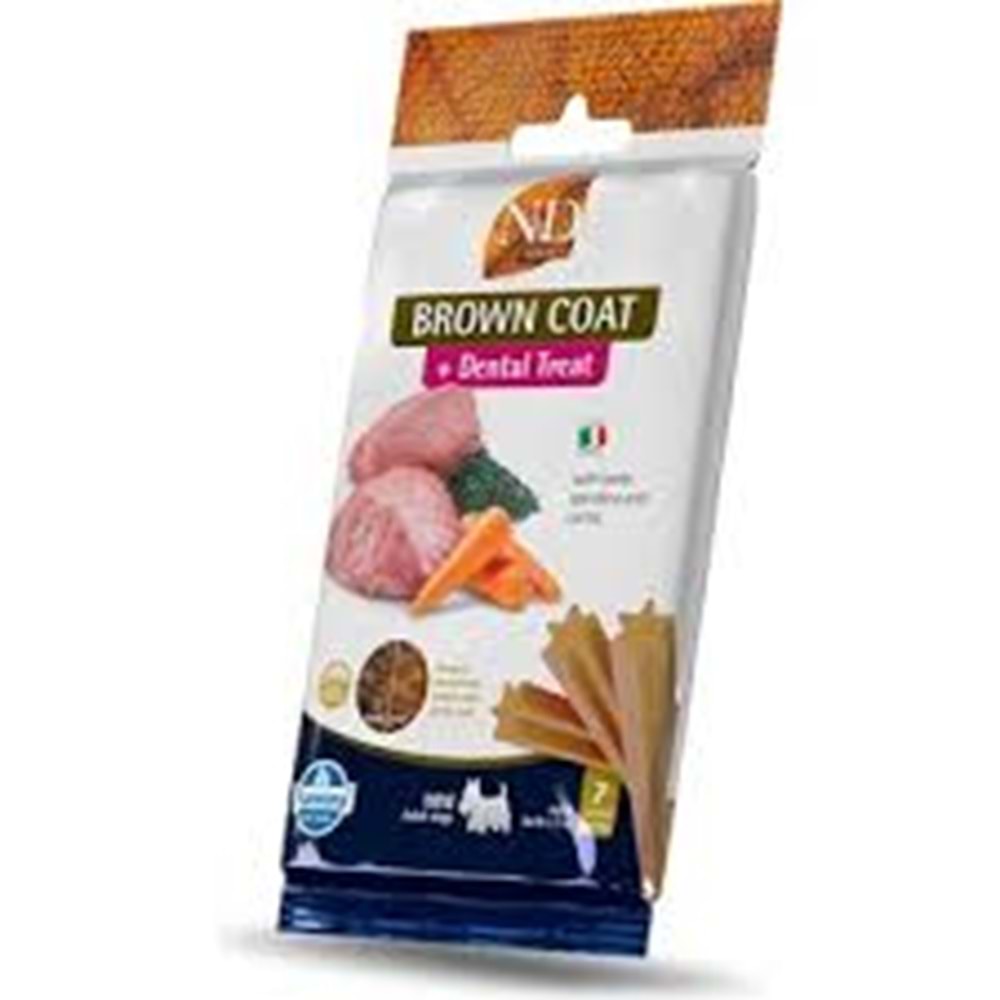ND TREAT BROWN DOG Lamb Carrot Spırul Adult Mını 60gr