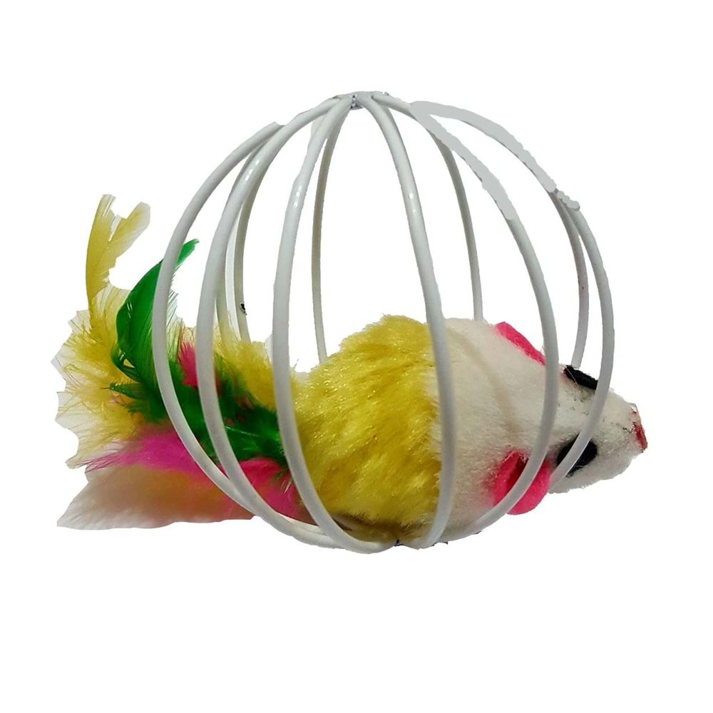 Peluş Fareli Kafes Oyuncak