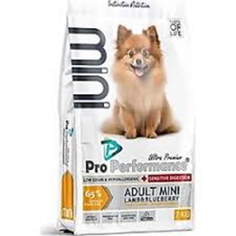 PRO PERFORMANCE ADULT MİNİ KUZU YABAN MERSİN KÖPEK MAMA 7KG