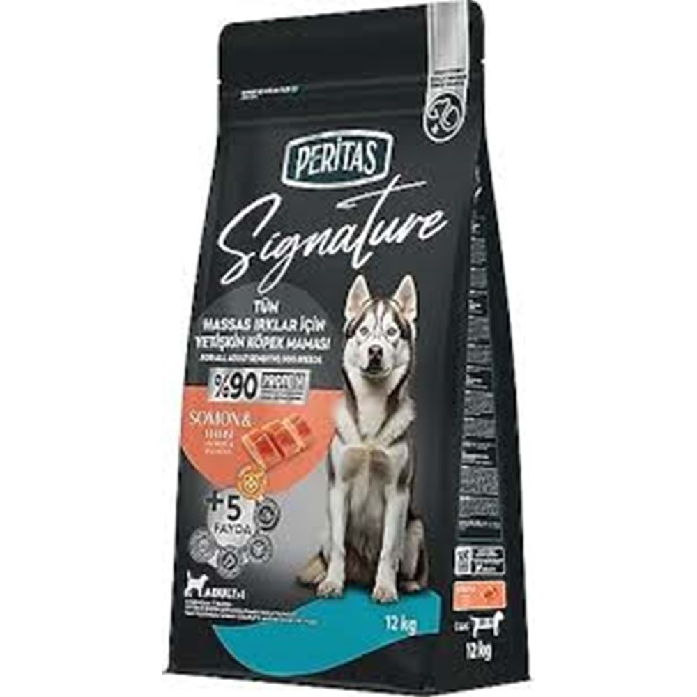 SİGNATURE SOMONLU YETİŞKİN KÖPEK HASSAS IRK MAMA 12KG