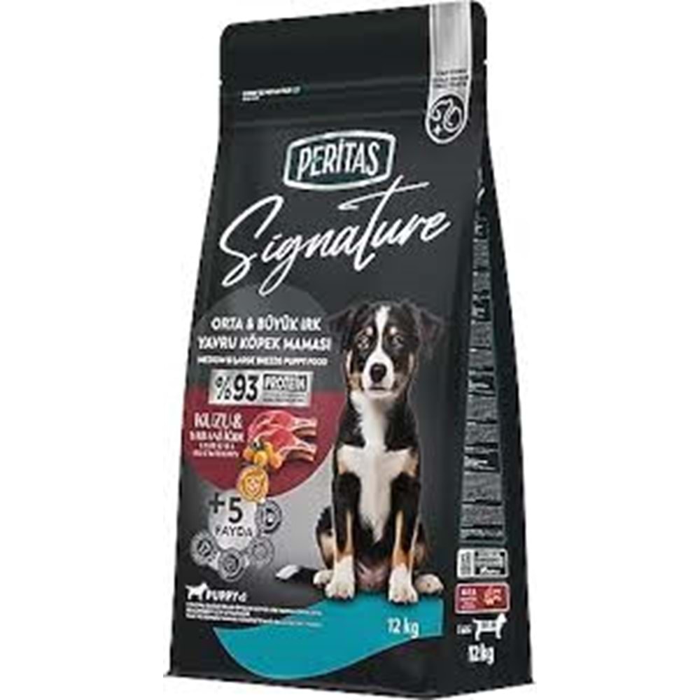 SİGNATURE KUZULU YAVRU KÖPEK ORTA&BÜYÜK IRK 12KG