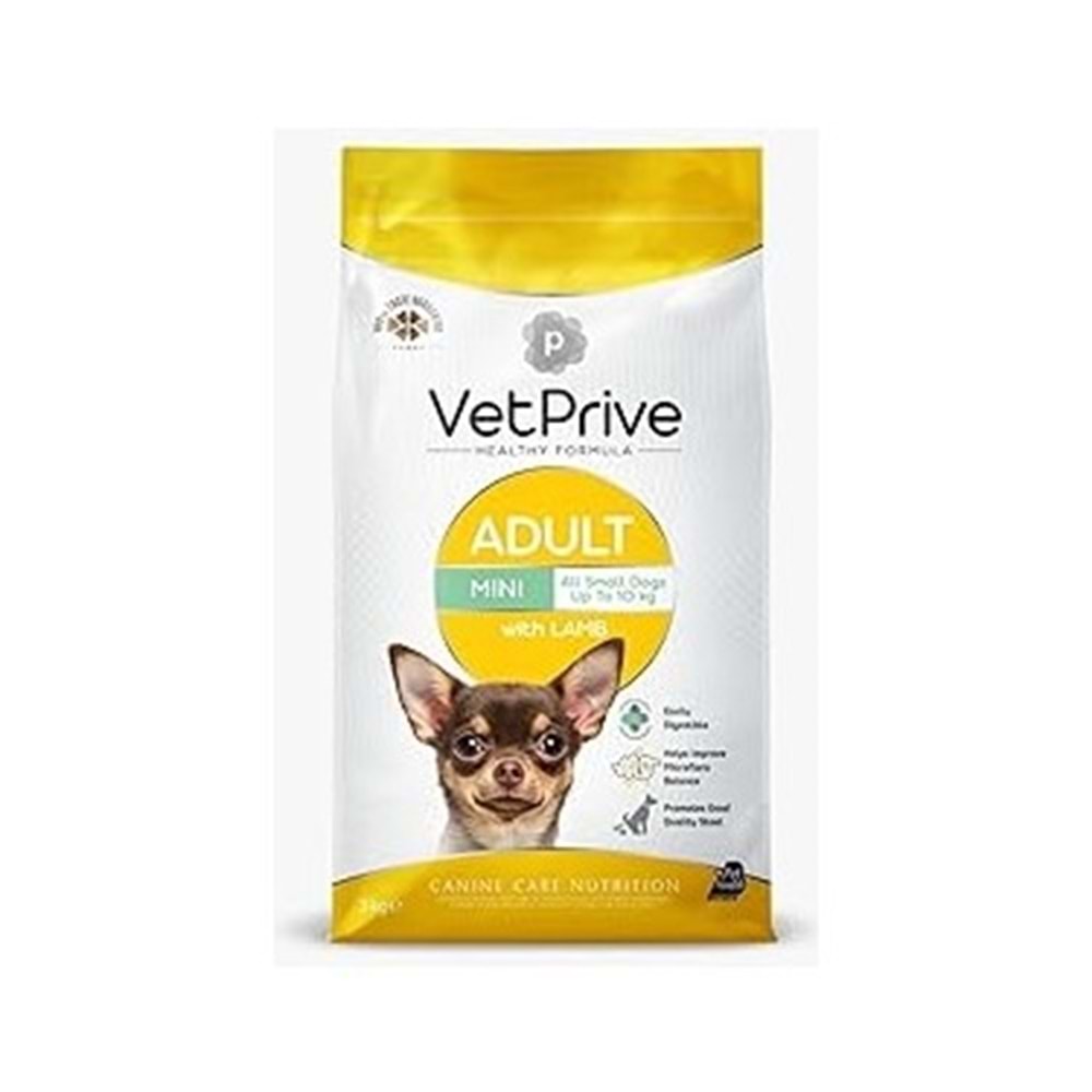 Vet Prıve Dog Adult Mını Wıth Lamb 3kg