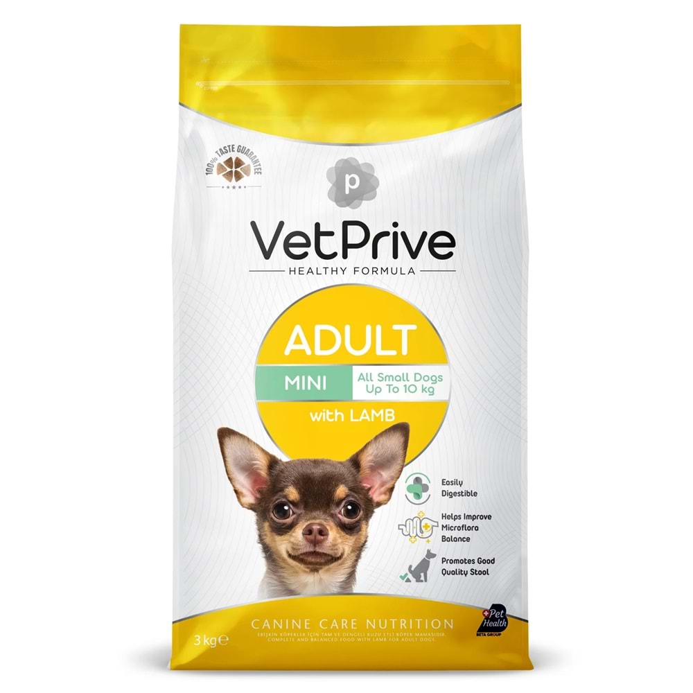 Vet Prıve Dog Adult Mını Wıth Lamb 8kg