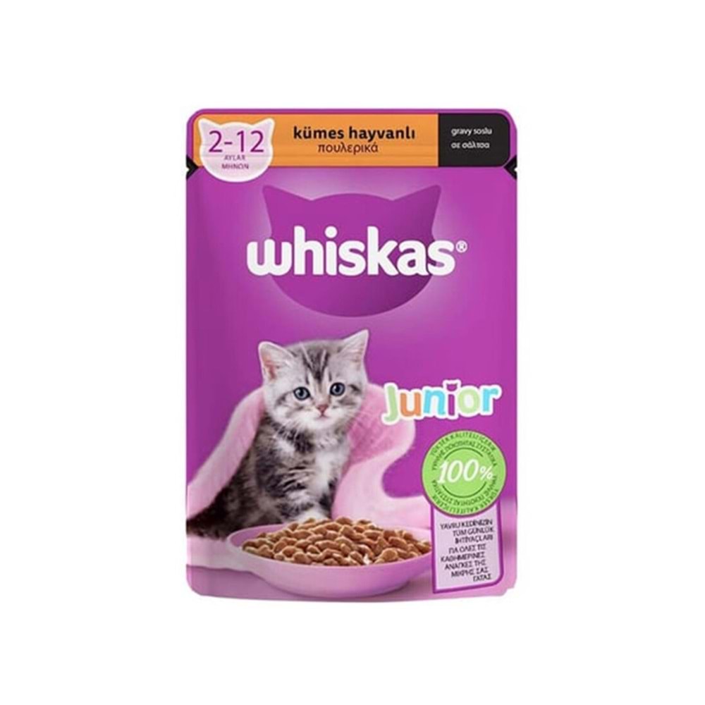 WHİSKAS JUNİOR KÜMES HAYVALI PUNCH 85 GR