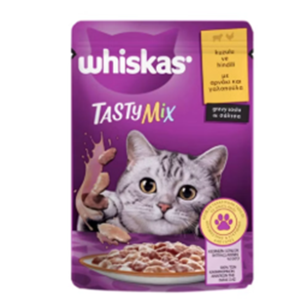 WHİSKAS KUZULU HİNDİLİ POUCH 85 GR