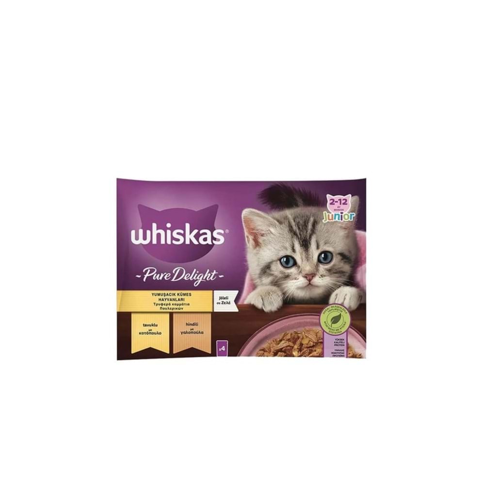 Whiskas Yumuşacık Kümes Hayvanları 4'lü Puch