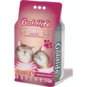 Goldlife Çiçek Kokulu Karbonlu Kedi Kumu 10lt