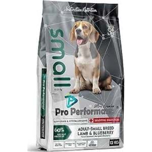 PRO PERFORMANCE ADULT DOG SMALL KUZU YABAN MERSİN 12KG