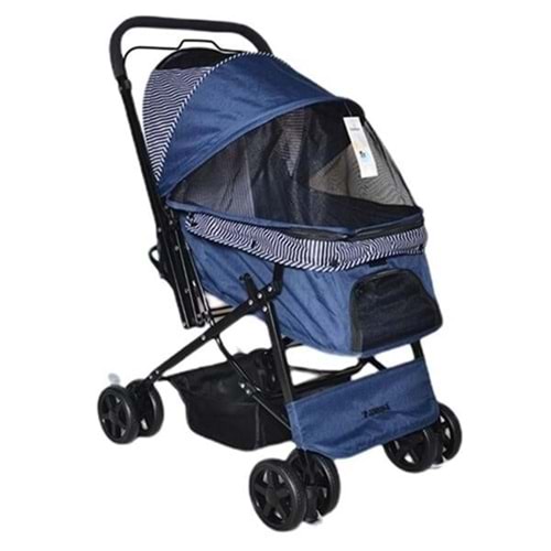 ZAMPA NOVA KEDİ&KÖPEK ARABASI LACİVERT 52x76,5x95CM