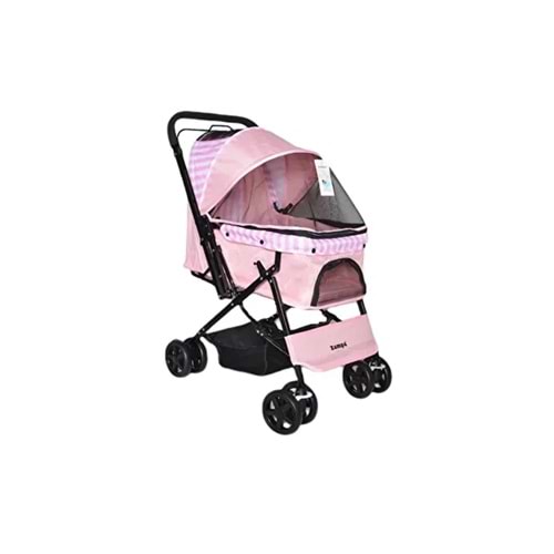 ZAMPA NOVA KEDİ&KÖPEK ARABASI PEMBE 52x76,5x95CM