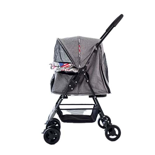 ZAMPASHOWTİME KEDİ&KÖPEK ARABASI GRİ 42x69,5x88CM