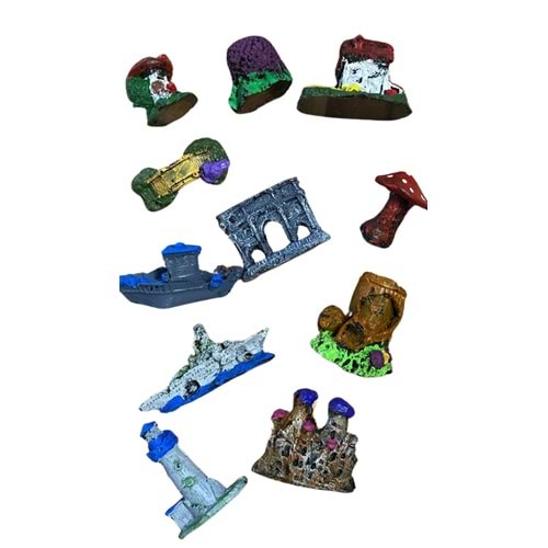 Akvaryum Küçük Dekor KOLİ