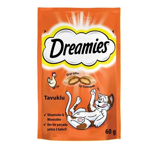 DREAMİES TAVUK ÖDÜL MAMASI 60 GR