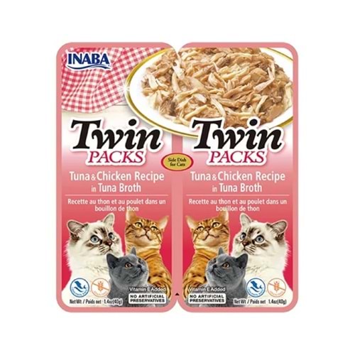 CIAO TWİN PACKS Ton Balıklı ve Tavuklu Kedi Çorbası