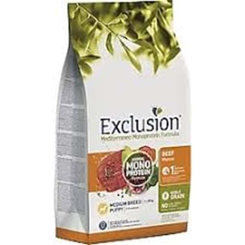 EXCLUSION PUPPY BİFTEK MEDIUM 3KG