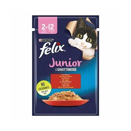 Felix Junior Sığır Etli 85gr Punch