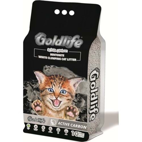 Goldlife Karbonlu Kedi Kumu 10lt
