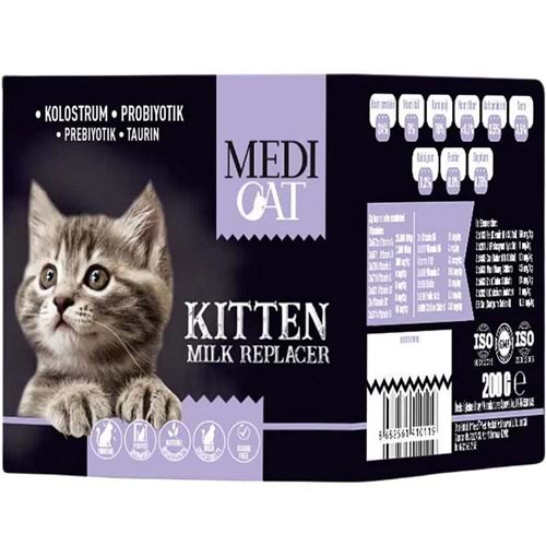 MEDİCAT KEDİ SÜT TOZU 200 GR
