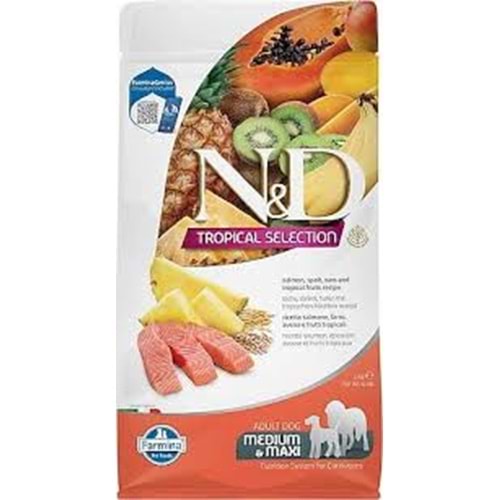 N&D TROPICAL SELECTION Salmon Adult Med/Max 2kg