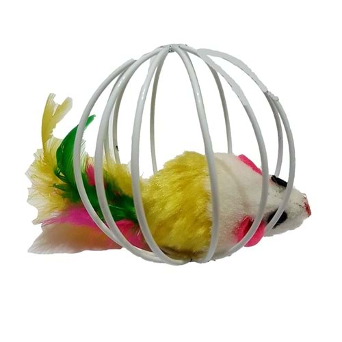 Peluş Fareli Kafes Oyuncak