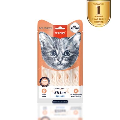 WANPY SOMONLU YAVRU KEDİ KREMA 5 Lİ