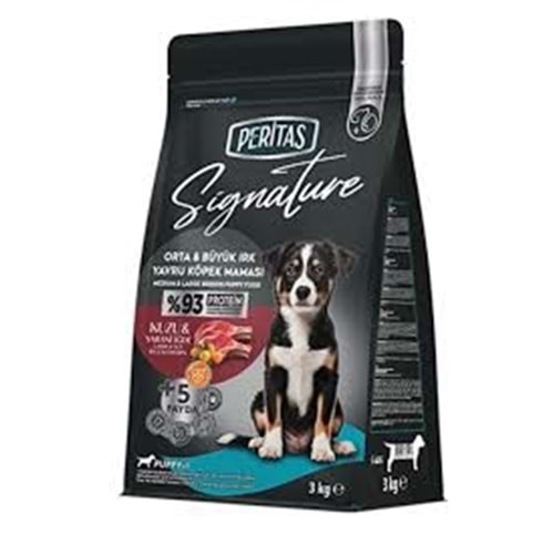 SİGNATURE KUZULU YAVRU KÖPEK ORTA&BÜYÜK IRK 3KG