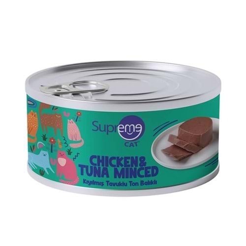 SUPREME KIYILMIŞ TAVUK&TON BALIKLI 85GR