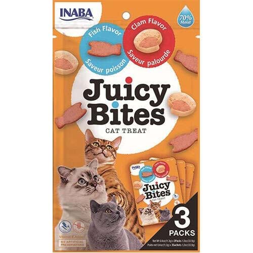 INABA CIAO Balıklı ve İstiridyeli Kedi Ödül Maması