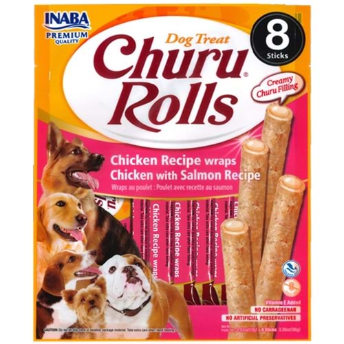 CHURU ROLLS Tavuklu ve Somonlu Köpek Ödül