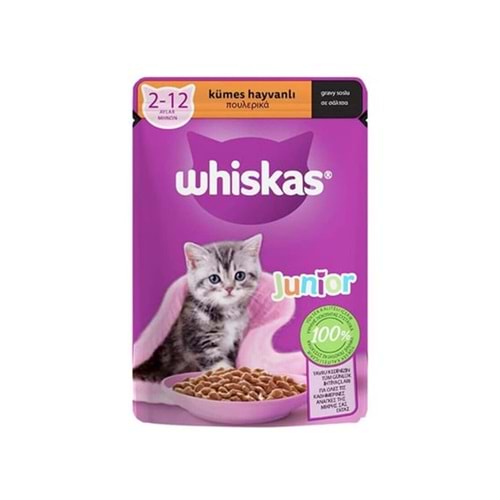 WHİSKAS JUNİOR KÜMES HAYVALI PUNCH 85 GR
