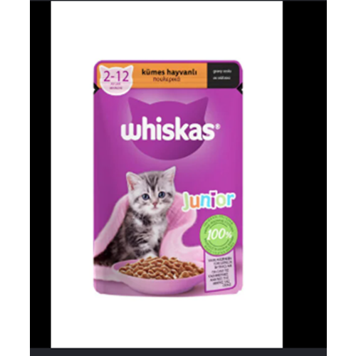WHİSKAS JUNİOR TAVUKLU POUCH 85 GR
