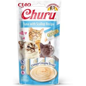 CIAO Ton Balıklı ve Deniz Taraklı Kedi Ödül Kreması