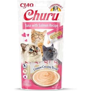 CIAO Ton Balıklı ve Somonlu Kedi Ödül Kreması