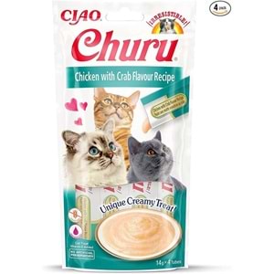 CIAO Tavuklu ve Yengeçli Kedi Ödül Kreması