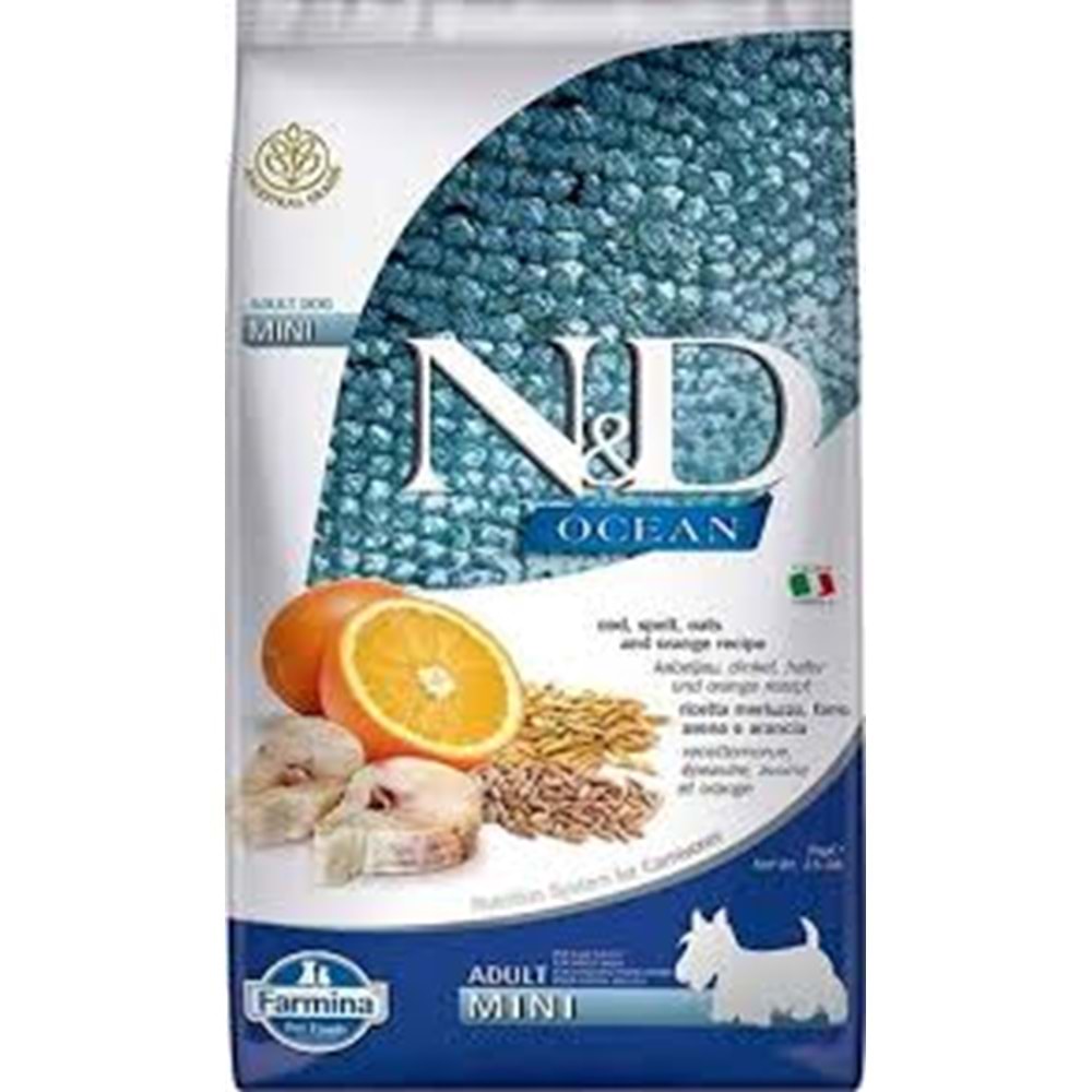 N&D OCEAN BK Morına Portakal Adult Mını 2.5kg