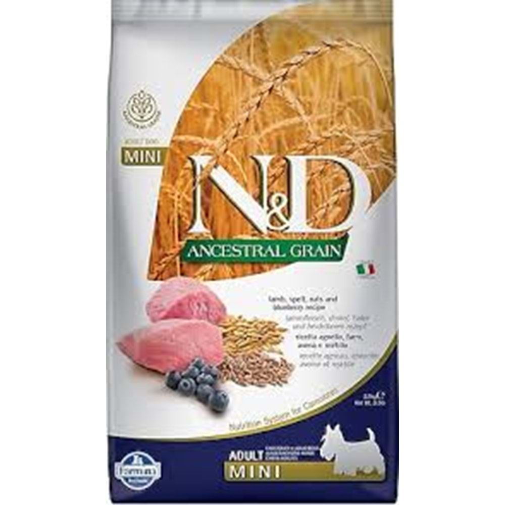 ND A.GRAIN Kuzu Yaban Mersini Adult Mını 2.5kg