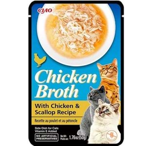 CIAO Tavuklu ve Deniz Taraklı Kedi Çorbası USA821