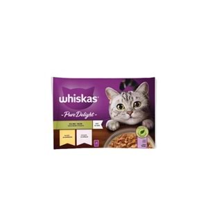 Whiskas Dilimli Seçim 4'lü Punch Tavuklu somonlu